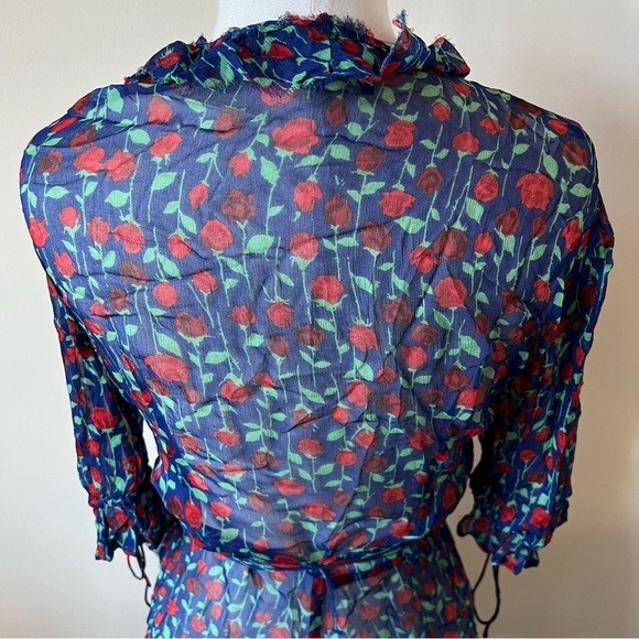 The Kooples floral rosa wrap dress 17568 - Picture 7 of 9